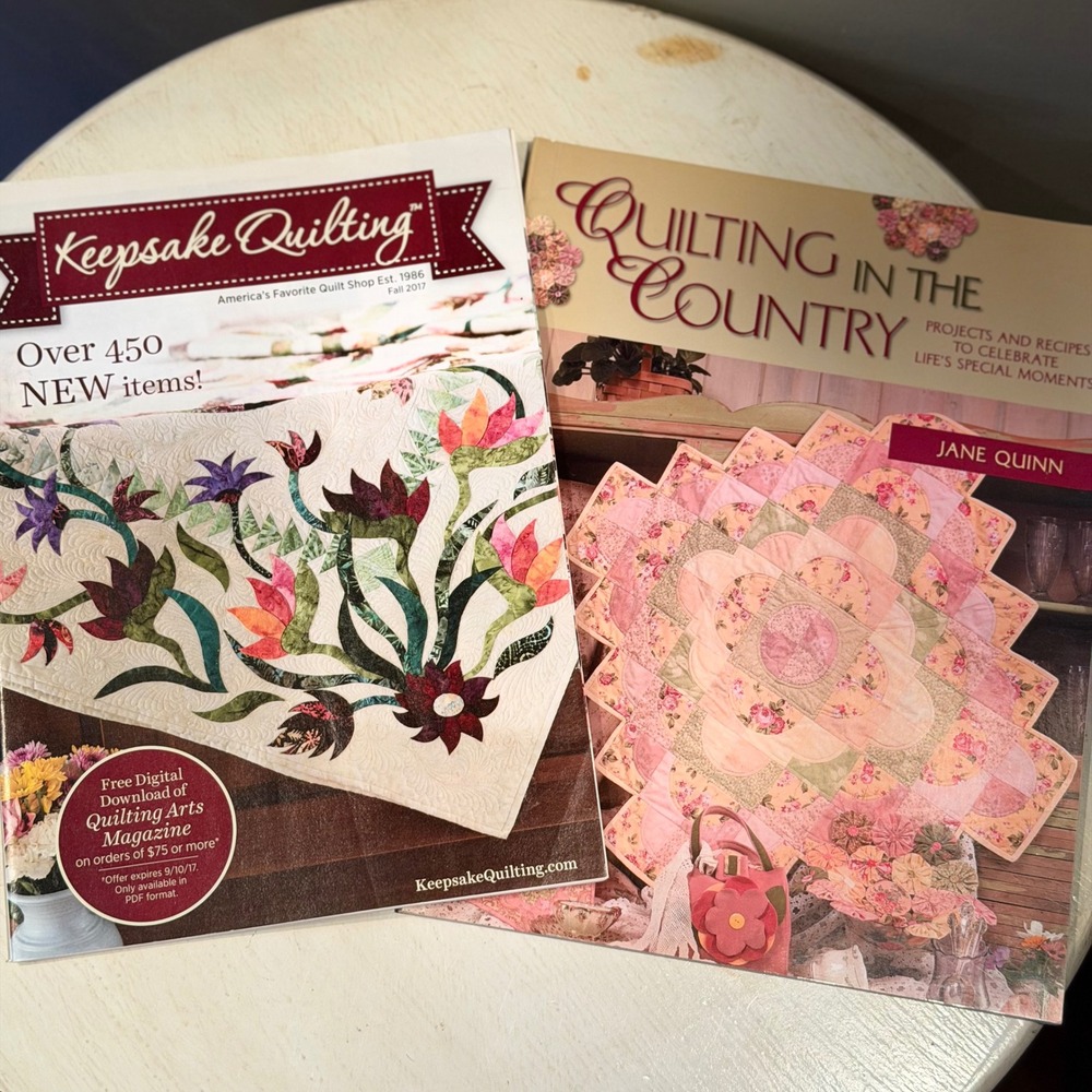 Keepsake Quilting Magazine Fall‎ 2017 & Quilting in the Country Book Lot